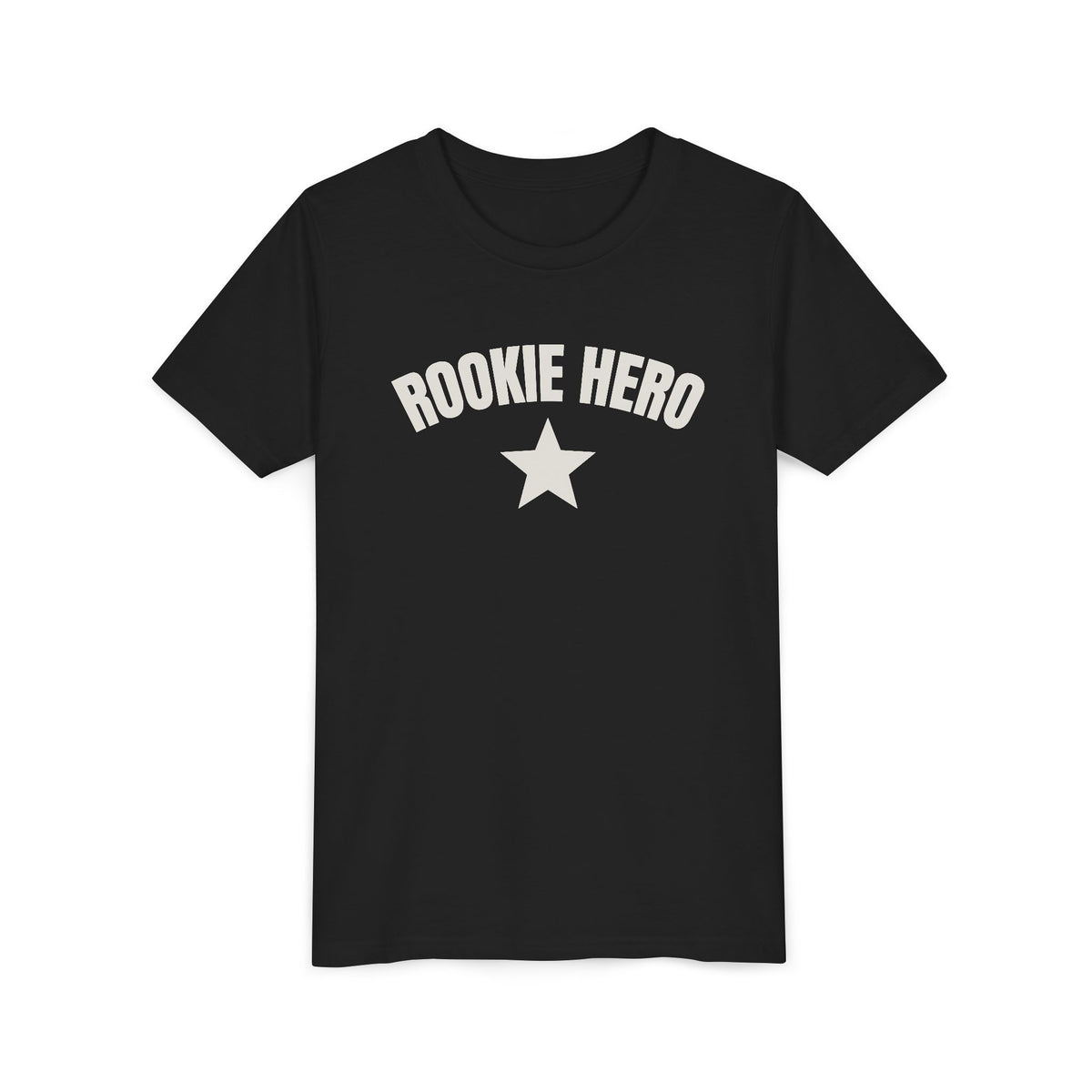 Rookie Hero Youth Tee — Kids Graphic T-Shirt with Star