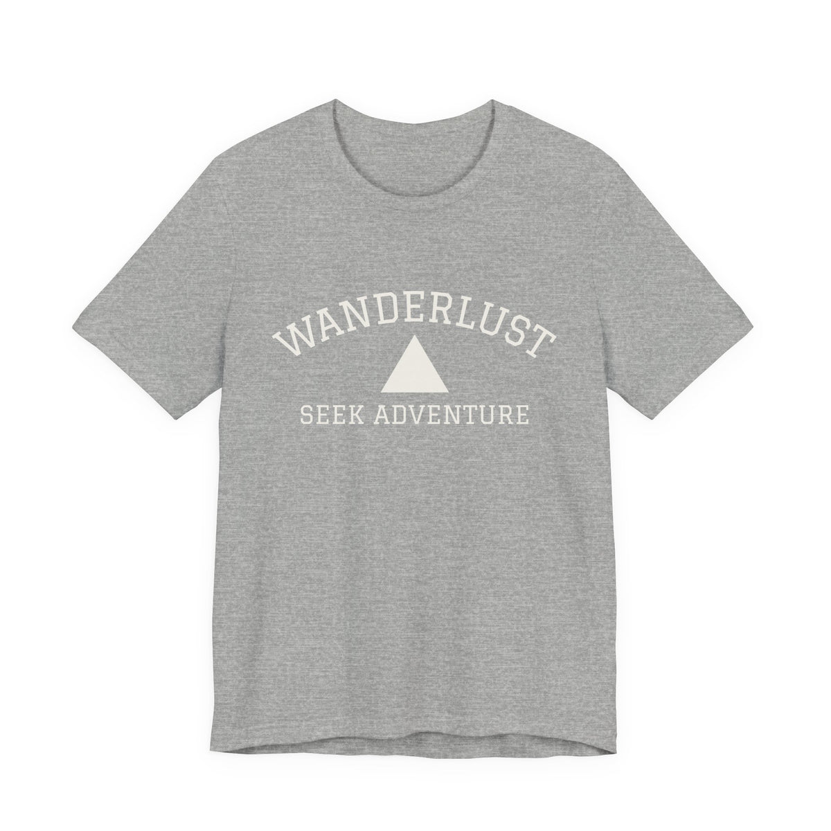 Wanderlust Adventure Tee — Minimal Triangle Travel T‑Shirt