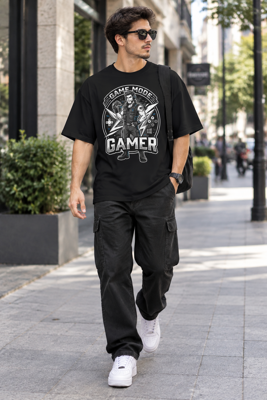Game Mode Gamer T-Shirt — Retro Arcade Gamer Graphic Tee