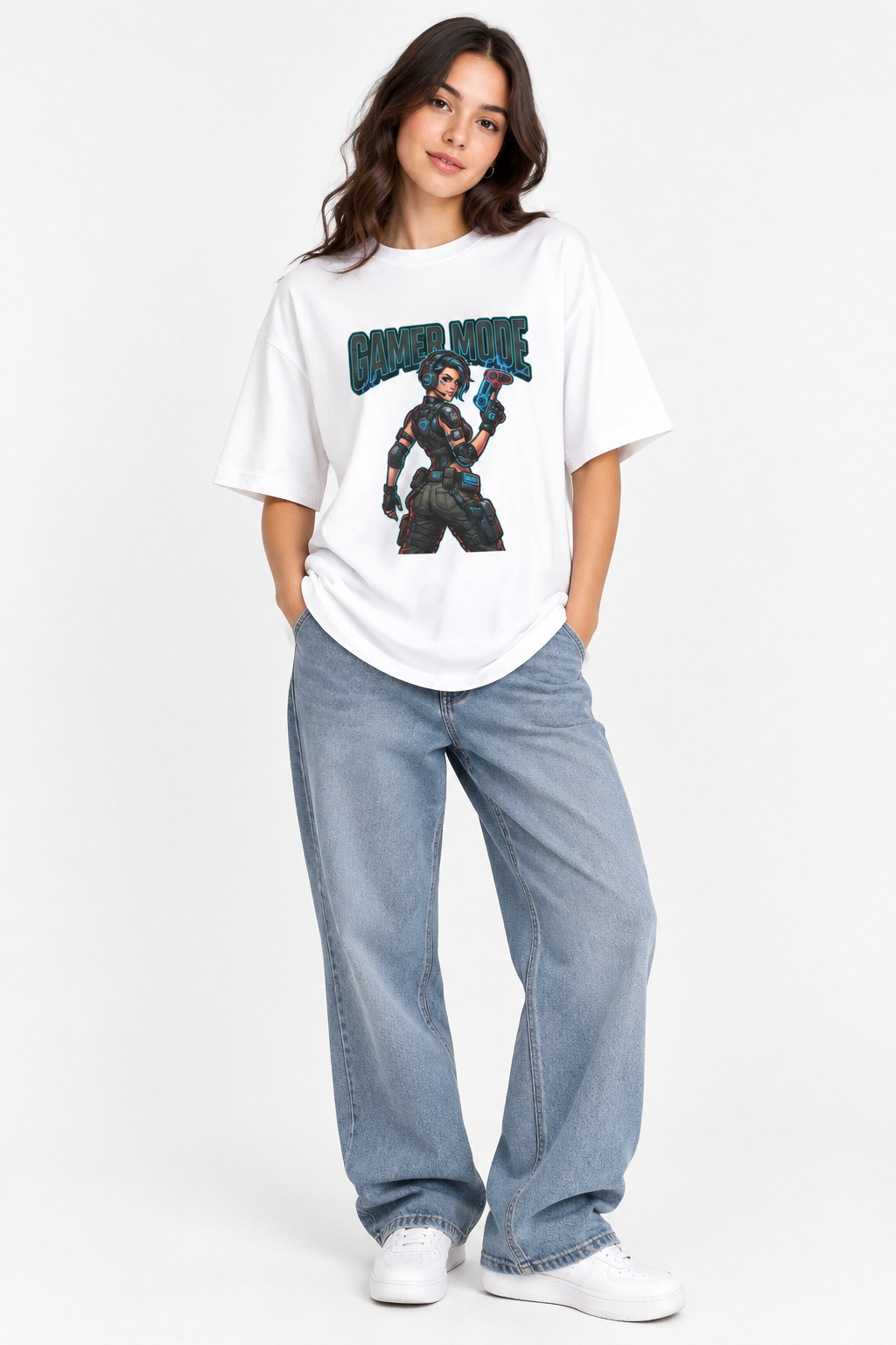 Gamer Mode T‑Shirt — Retro Video Game Character Graphic Tee