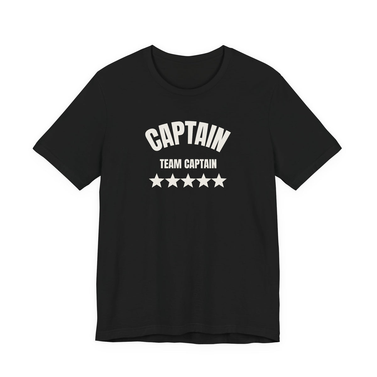 Captain Team Captain Graphic Tee — Casual White Short Sleeve Shirt