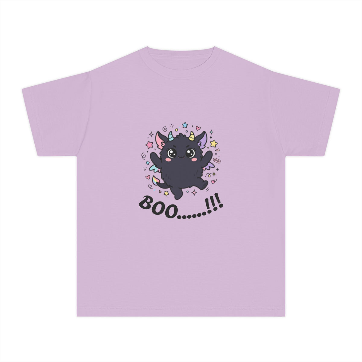 Kids' Magical Black Cat Tee — Cute Kawaii Kitty with Stars & Sparkles