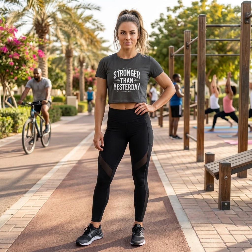 Stronger Than Yesterday Crop T-Shirt