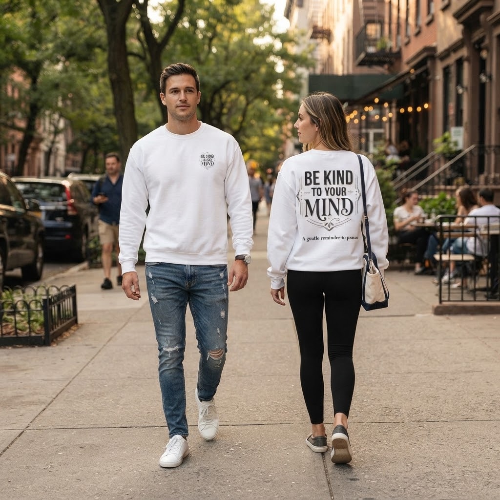Be Kind To Your Mind Sweatshirt — Mental Health Awareness Crewneck