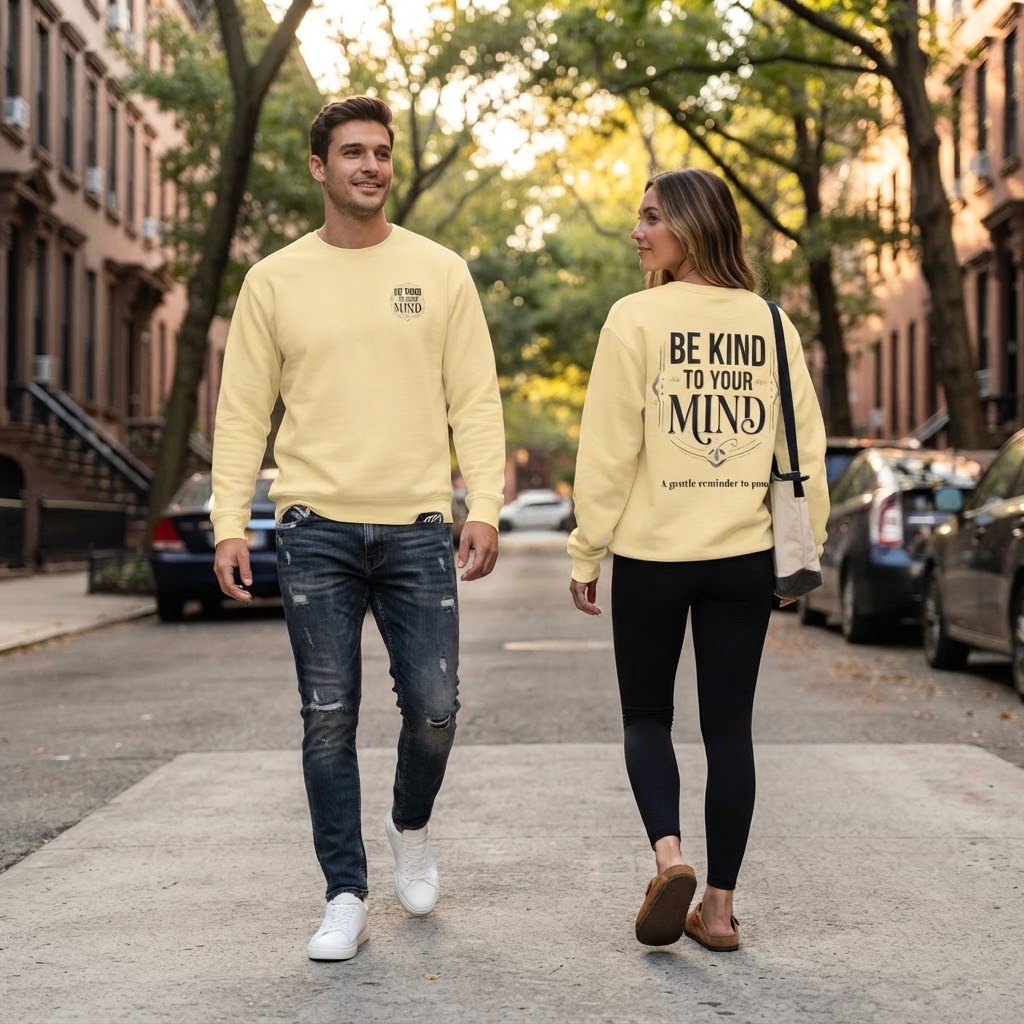 Be Kind To Your Mind Sweatshirt — Mental Health Awareness Crewneck