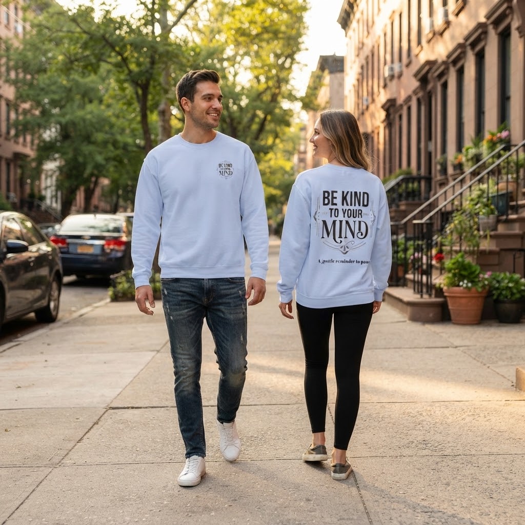 Be Kind To Your Mind Sweatshirt — Mental Health Awareness Crewneck