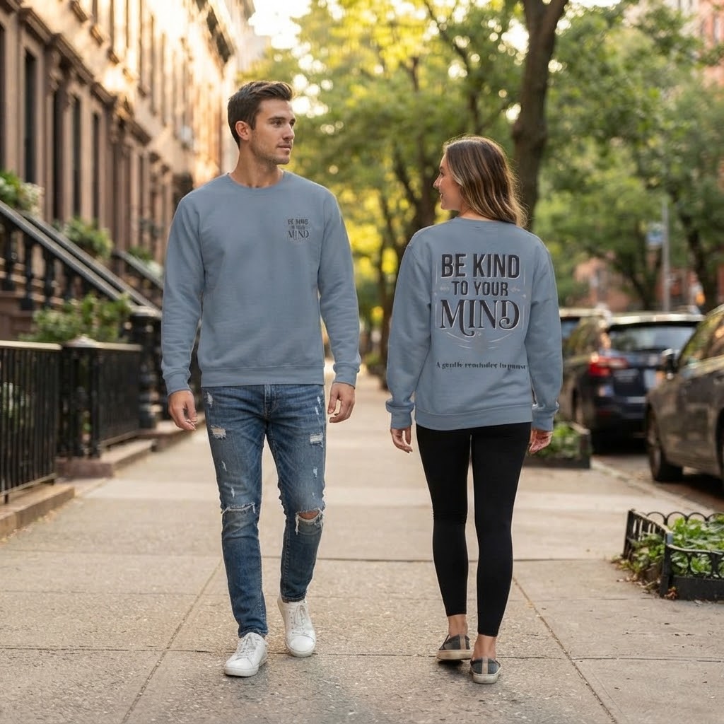 Be Kind To Your Mind Sweatshirt — Mental Health Awareness Crewneck