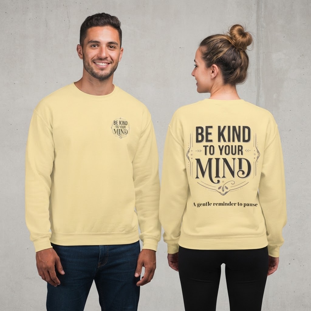 Be Kind To Your Mind Sweatshirt — Mental Health Awareness Crewneck