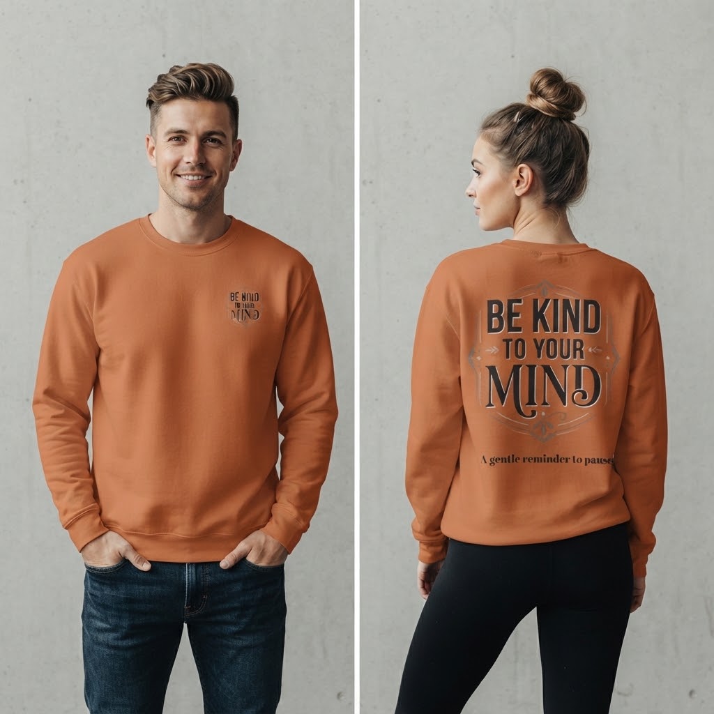 Be Kind To Your Mind Sweatshirt — Mental Health Awareness Crewneck