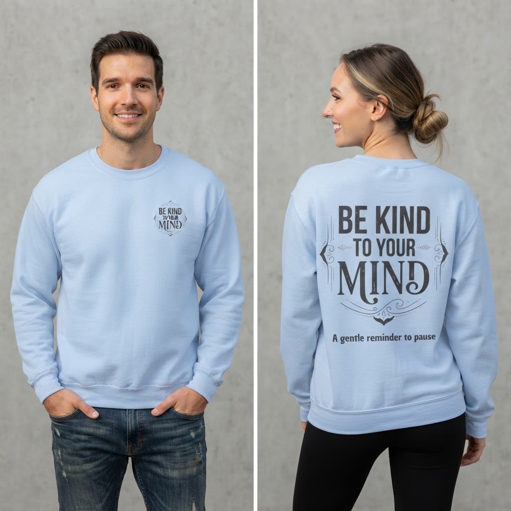 Be Kind To Your Mind Sweatshirt — Mental Health Awareness Crewneck